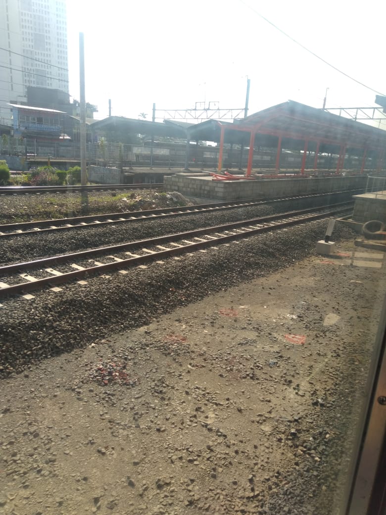 Peralihan jalur Stasiun Bekasi