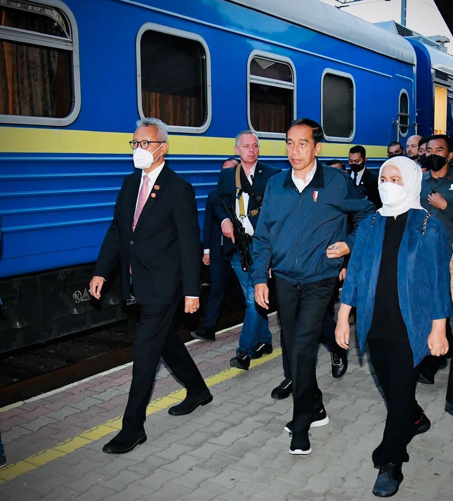 Joko Widodo kereta ke Ukraina