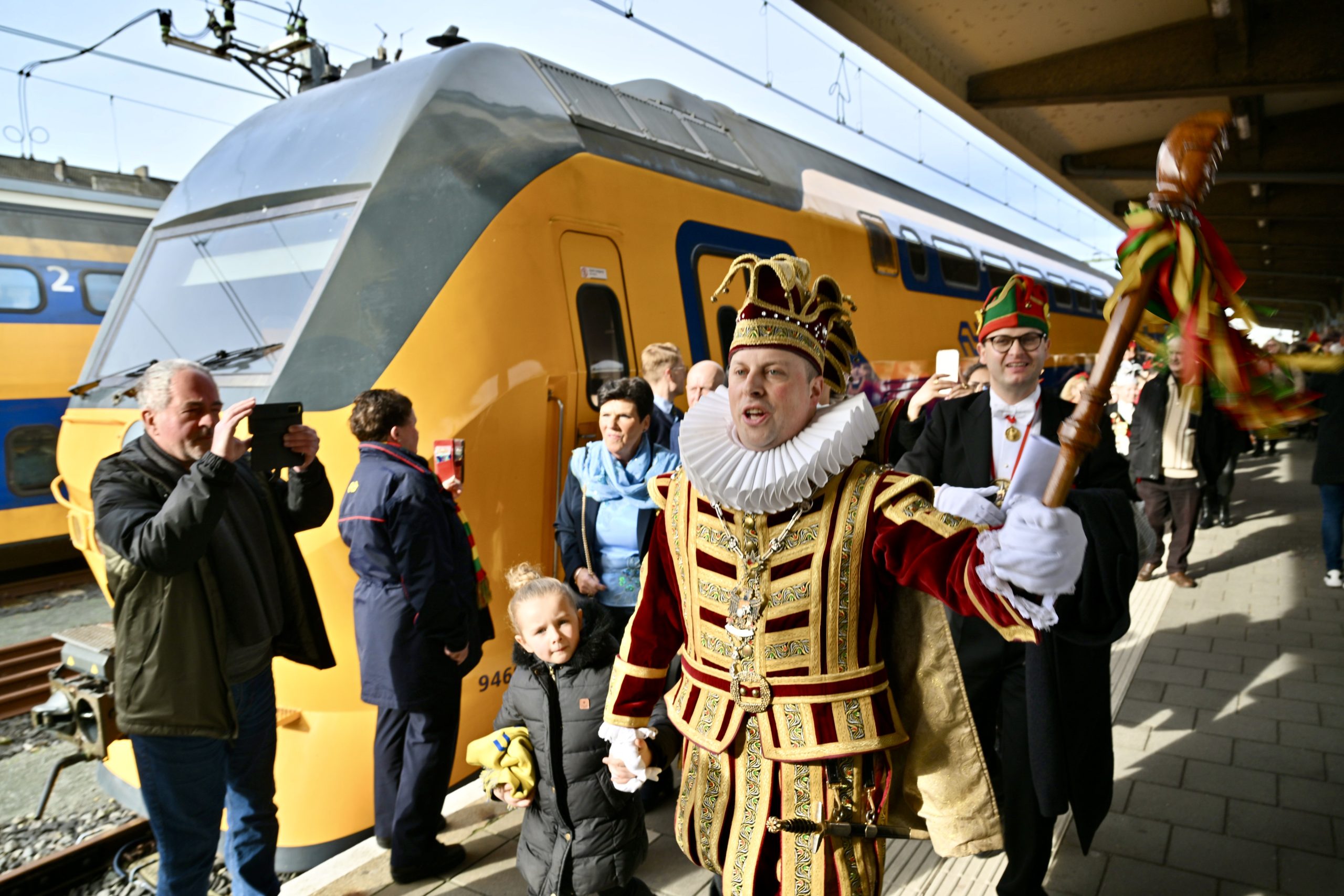 Karnaval 2024 di Stasiun NS Maastricht | Foto: NS/ Annemieke van Put