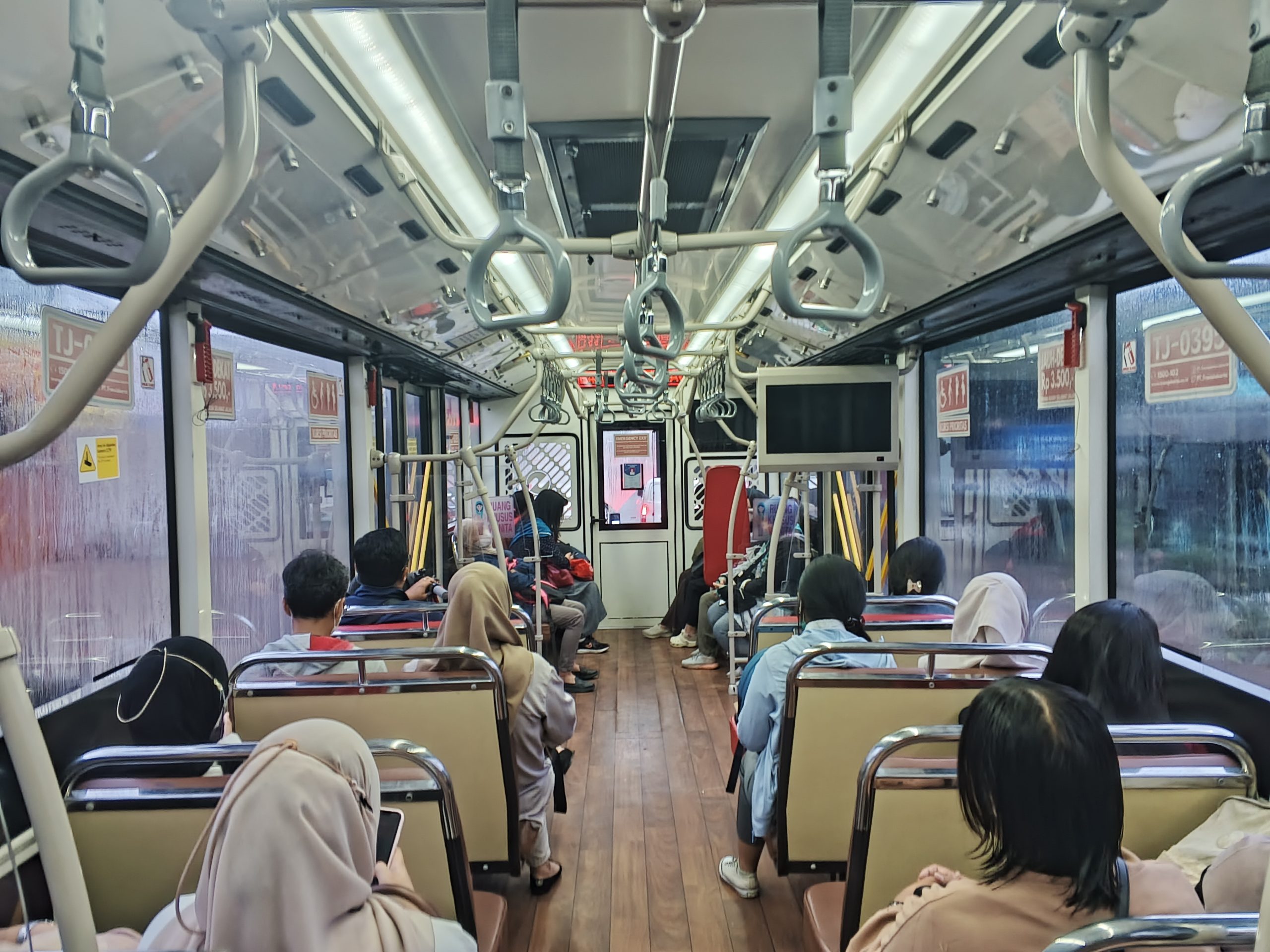 Jumlah keterisian bus atau okupansi setelah berangkat dari Vida | Foto: RED/ Adrian Falah Diratama