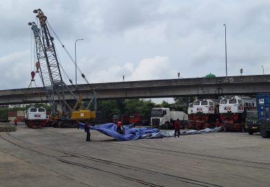 12 Unit Lokomotif CC206 dari Sumsel Tiba di Jakarta