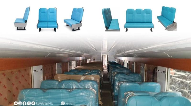 KAI Perlihatkan Sarana Kereta Ekonomi Kerakyatan dengan Bangku Seperti Kelas Bisnis
