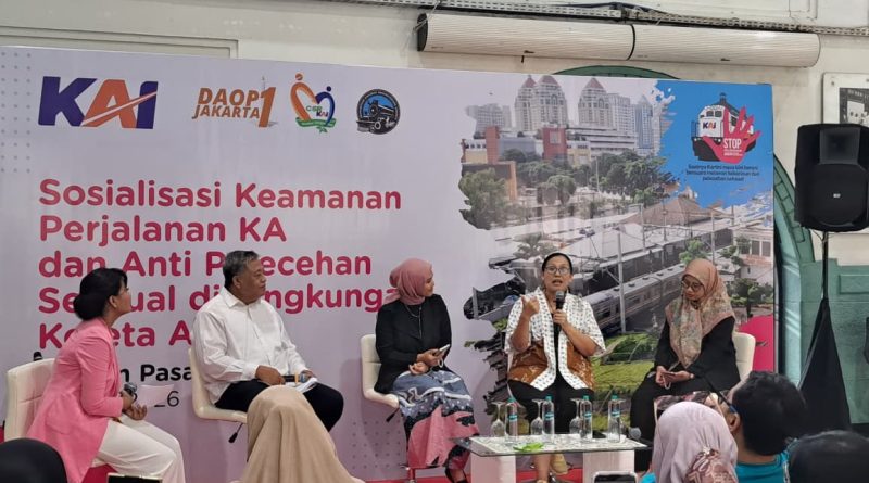 KAI Daop 1 Jakarta Gelar Sosialisasi Pencegahan Pelecehan Seksual di Stasiun Pasar Senen